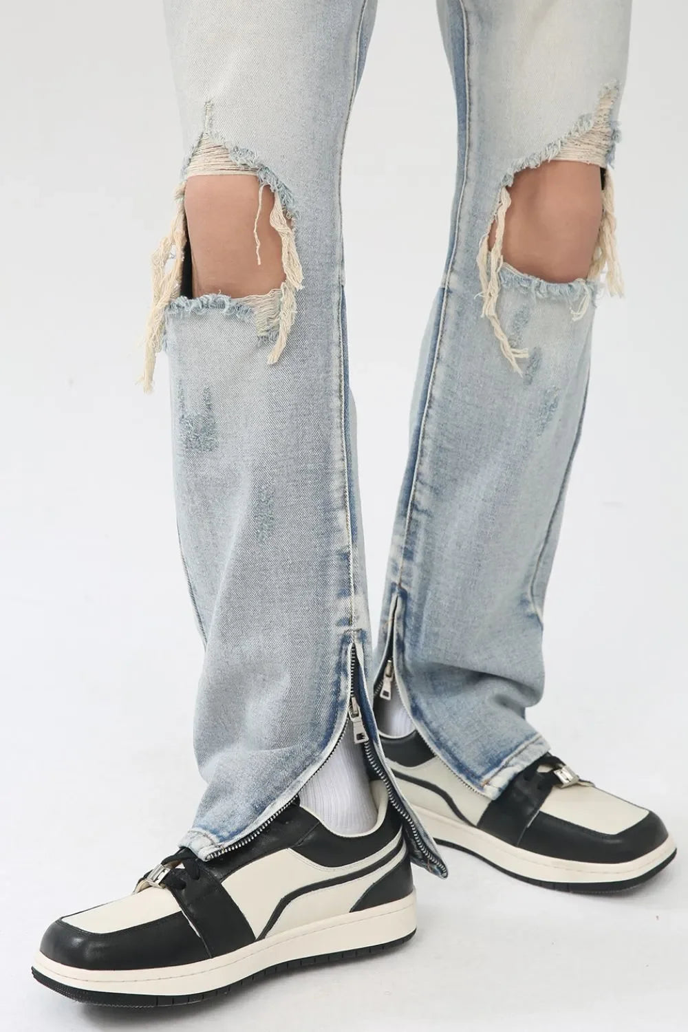 Men's Distressed Slit Jeans - tif-shop24.de