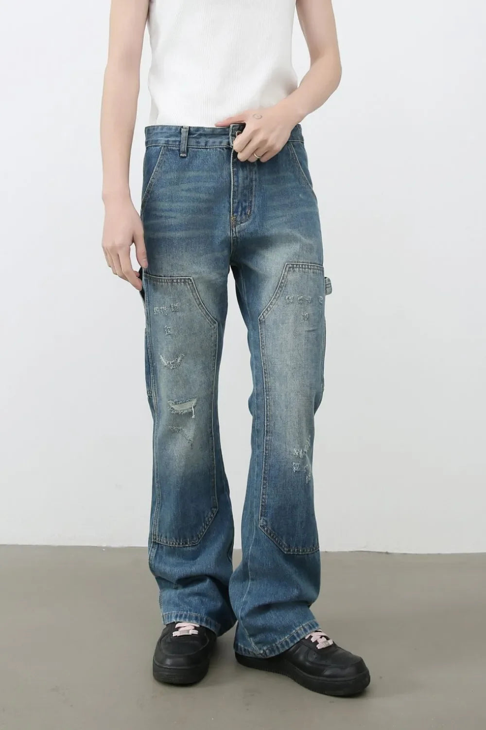 Men's Distressed Baggy Jeans - tif-shop24.de