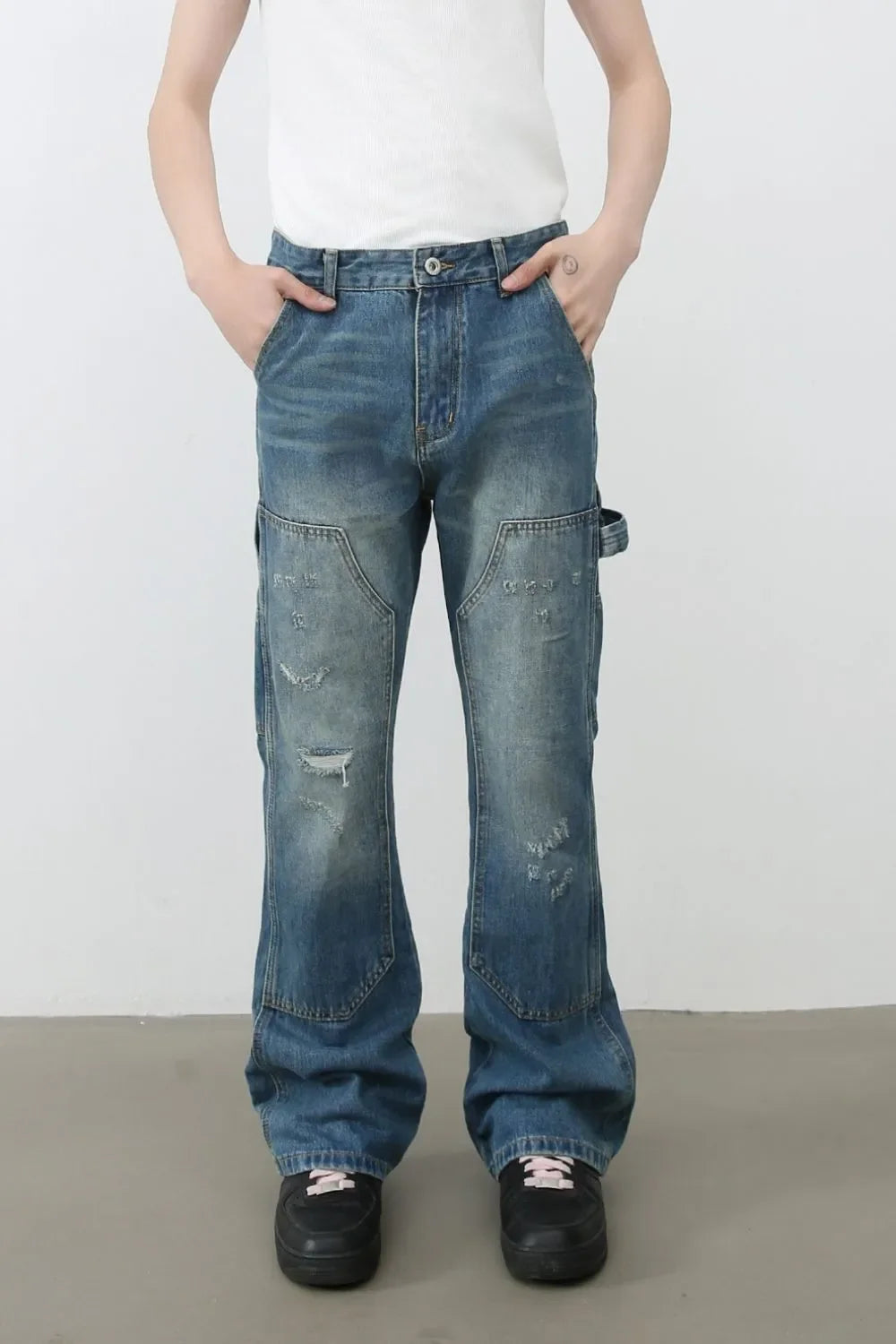 Men's Distressed Baggy Jeans - tif-shop24.de