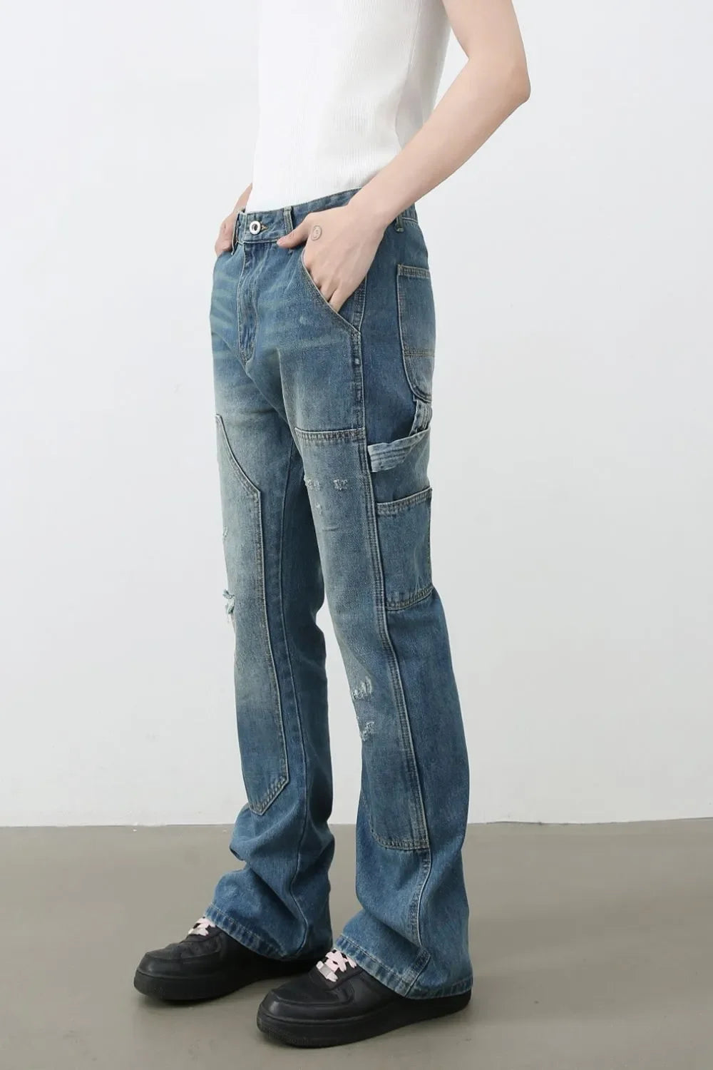 Men's Distressed Baggy Jeans - tif-shop24.de