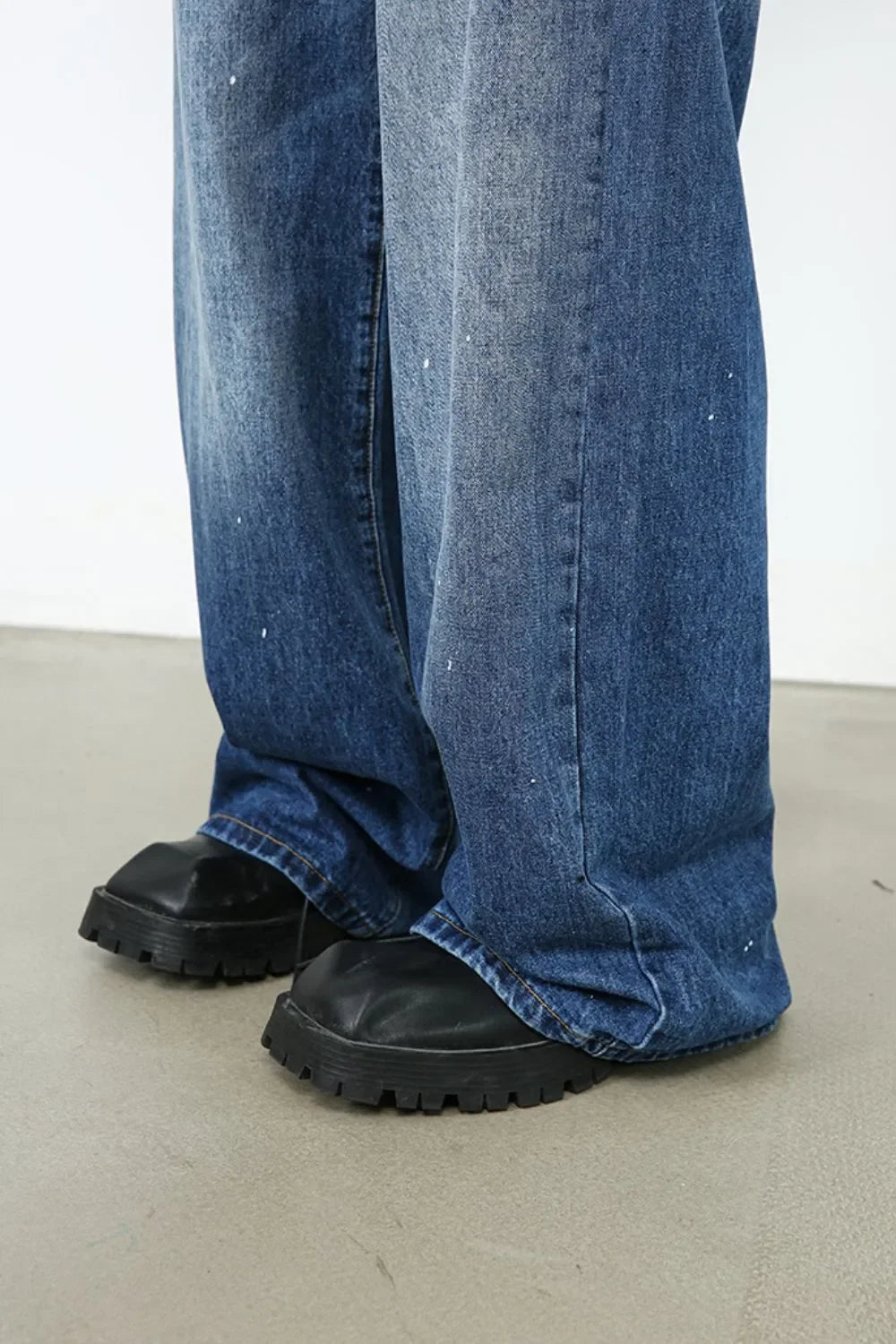 Men's Paint Wide Leg Jeans - tif-shop24.de