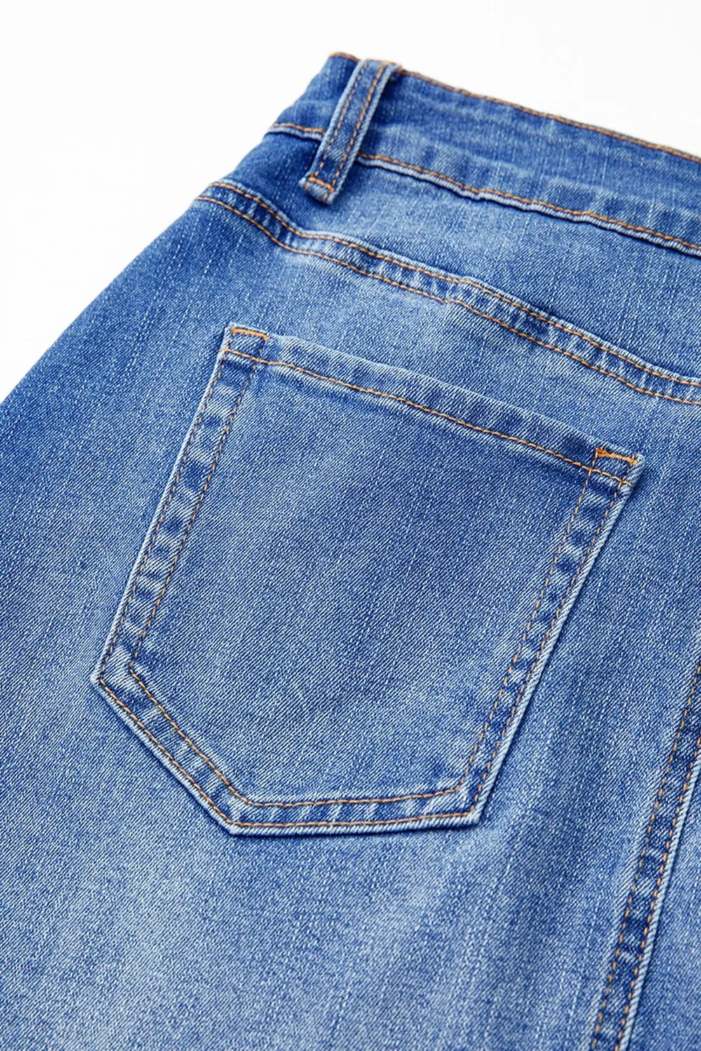 Wrapped Crossed Waist Denim Mini Skirt - tif-shop24.de