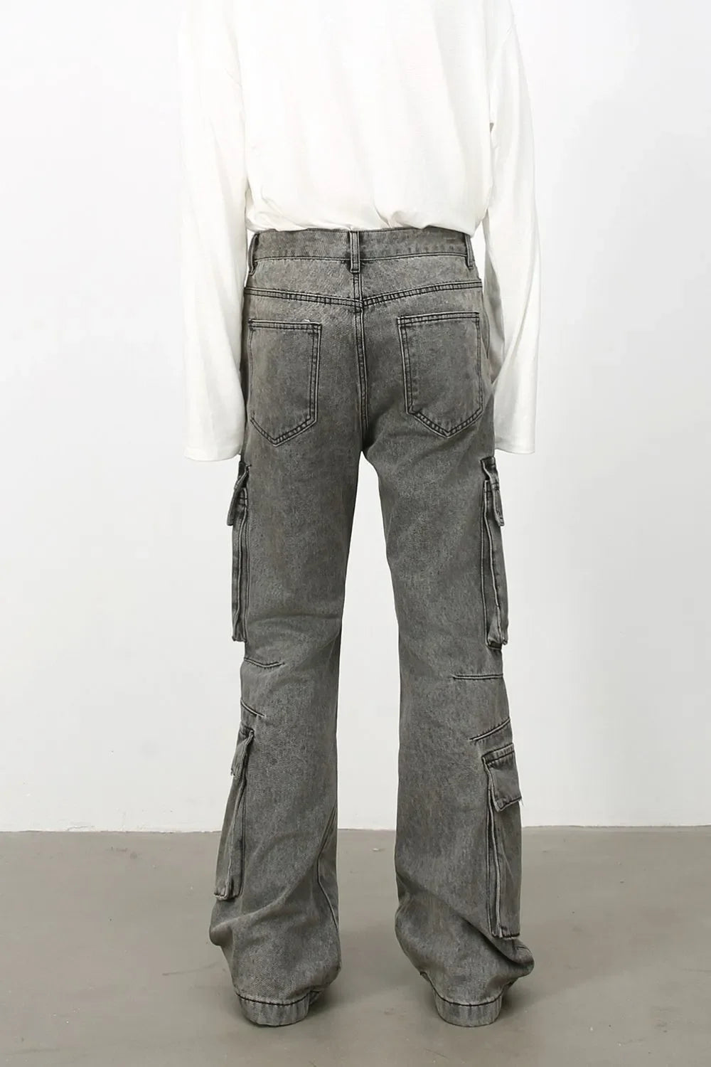 Men's Mid Rise Jeans with Cargo Pockets - tif-shop24.de