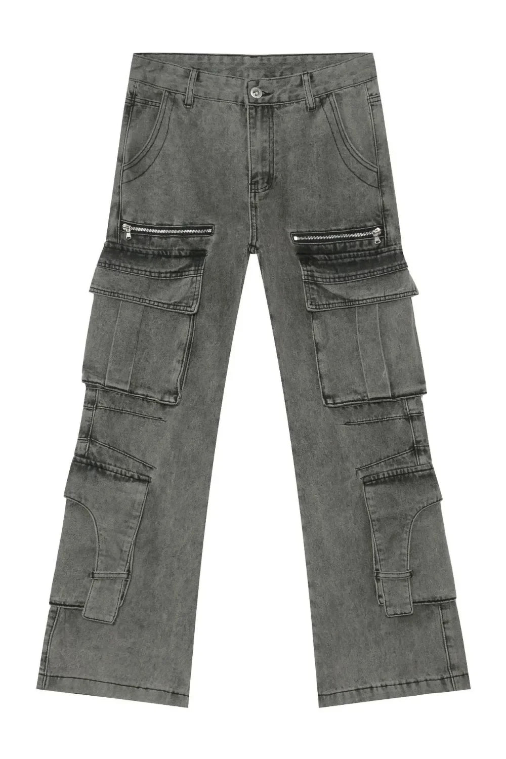 Men's Mid Rise Jeans with Cargo Pockets - tif-shop24.de