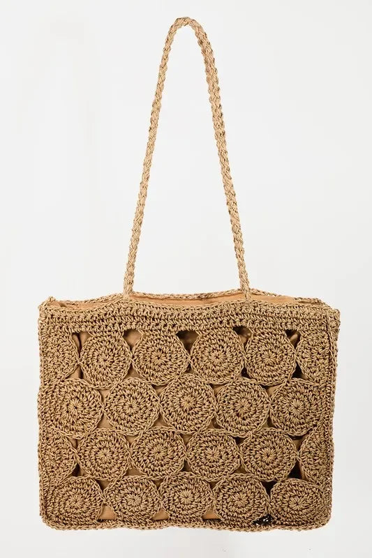 Fame Square Braided Pattern Tote Bag - tif-shop24.de