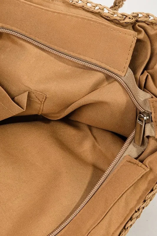 Fame Square Braided Pattern Tote Bag - tif-shop24.de