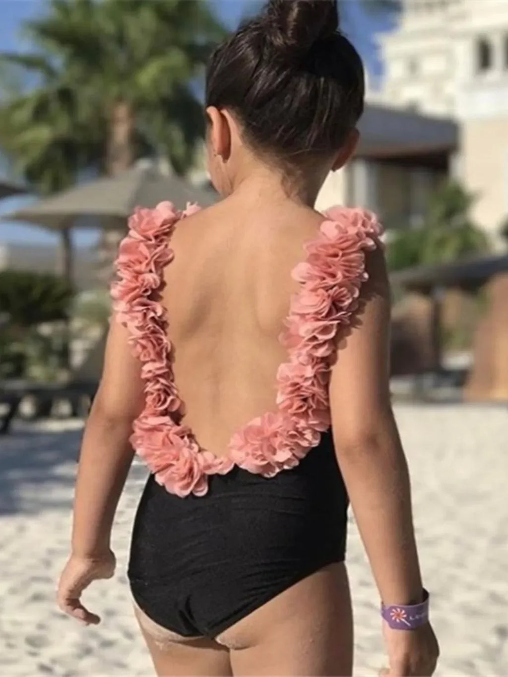 Backless Petal Strap Parent-Child Swimsuit - tif-shop24.de