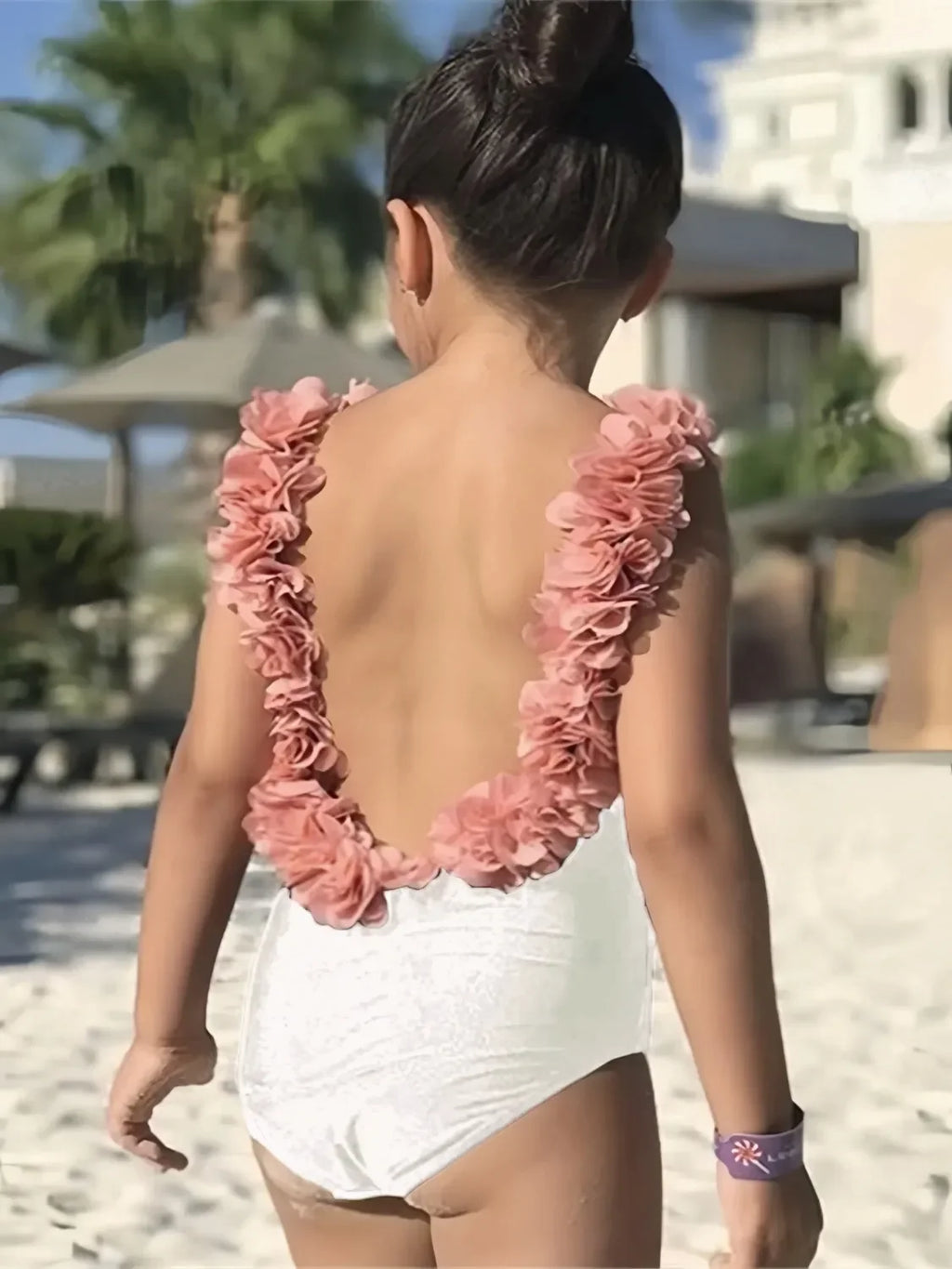 Backless Petal Strap Parent-Child Swimsuit - tif-shop24.de