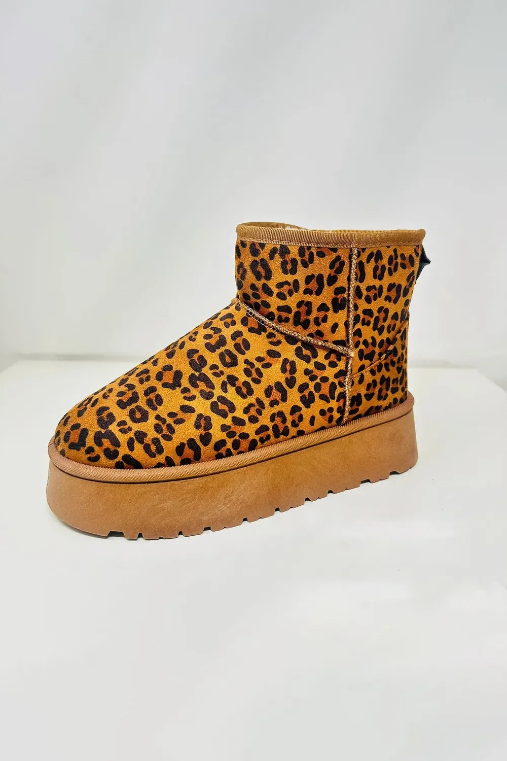 WILD DIVA Thermal Furry Leopard Platform Booties - tif-shop24.de
