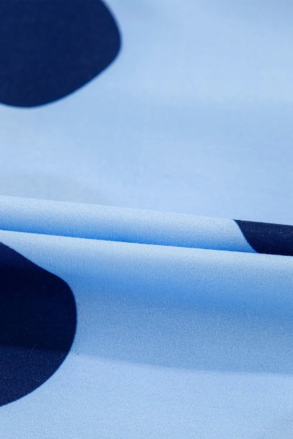 Polka Dot Print Ruffled Short Sleeve Buttoned Collared Blouse - tif-shop24.de