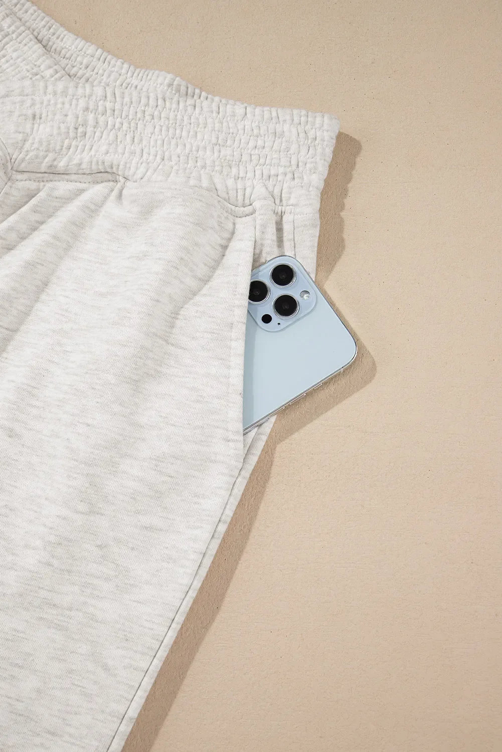 Elastic Waist Active Pants with Pockets - tif-shop24.de