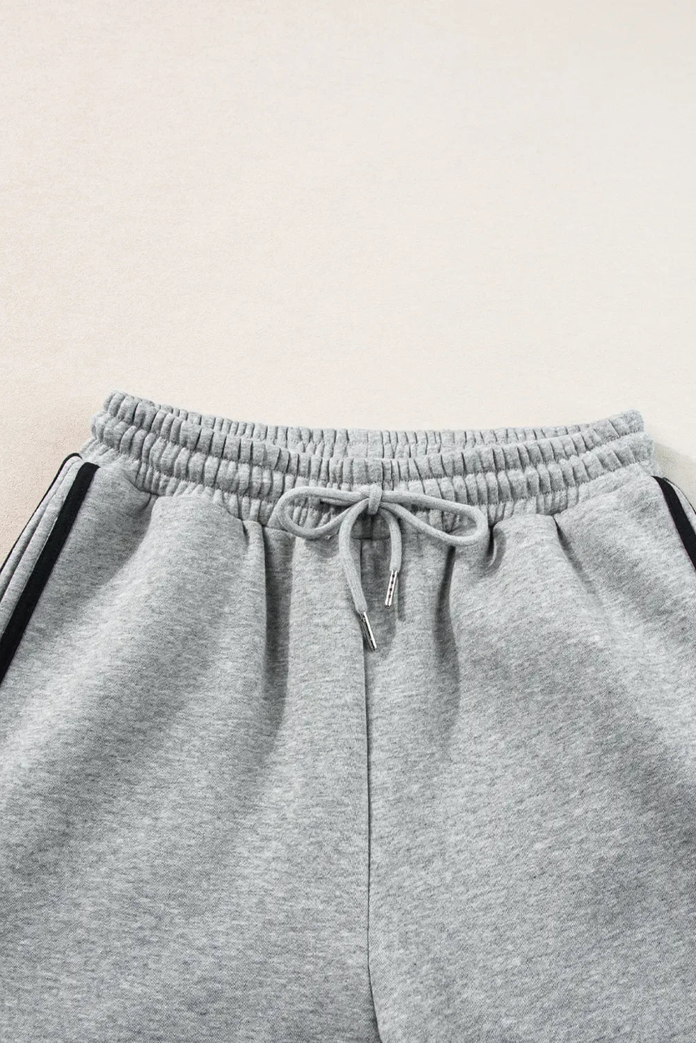 Side Striped Round Neck Top and Pants Active Set - tif-shop24.de