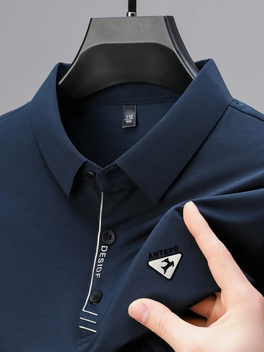 Men's Plus Size Collared Neck Short Sleeve Polo - tif-shop24.de