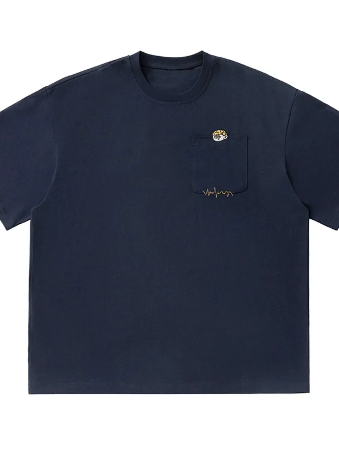 Men's Plus Size Round Neck Embroidered T-Shirt - tif-shop24.de