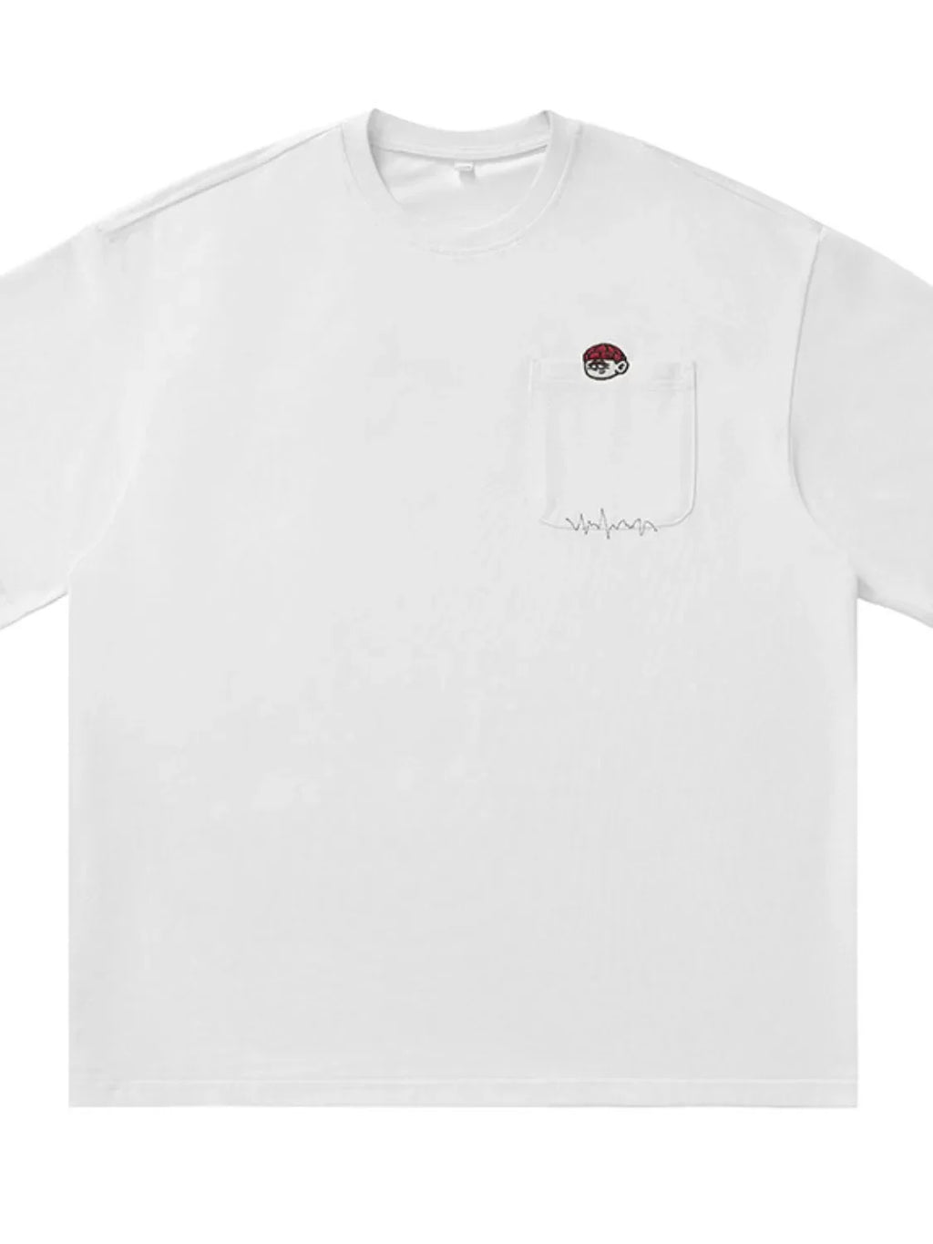 Men's Plus Size Round Neck Embroidered T-Shirt - tif-shop24.de