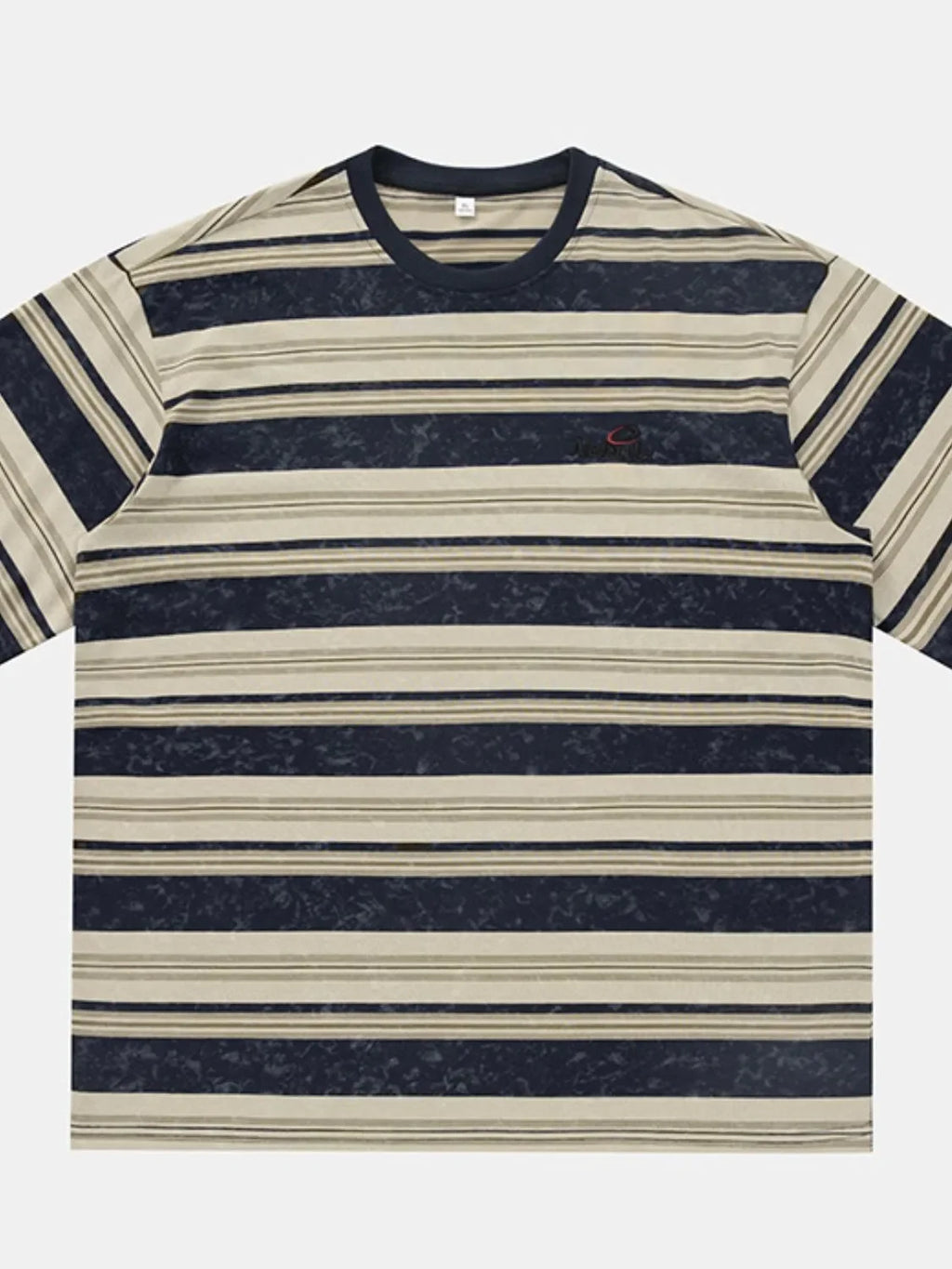 Men's Striped Round Neck Half Sleeve T-Shirt - tif-shop24.de