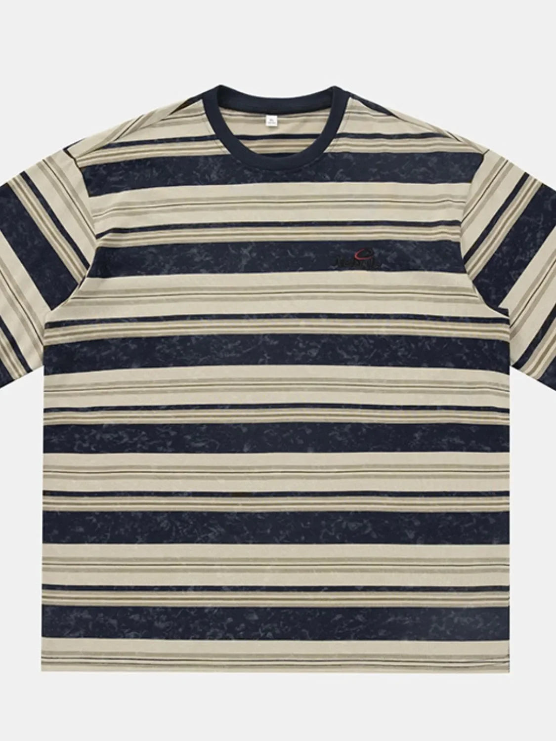 Men's Striped Round Neck Half Sleeve T-Shirt - tif-shop24.de