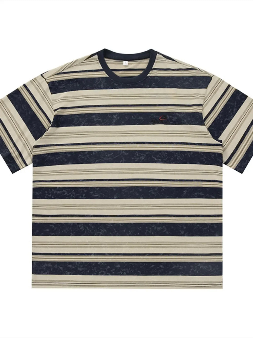 Men's Striped Round Neck Half Sleeve T-Shirt - tif-shop24.de
