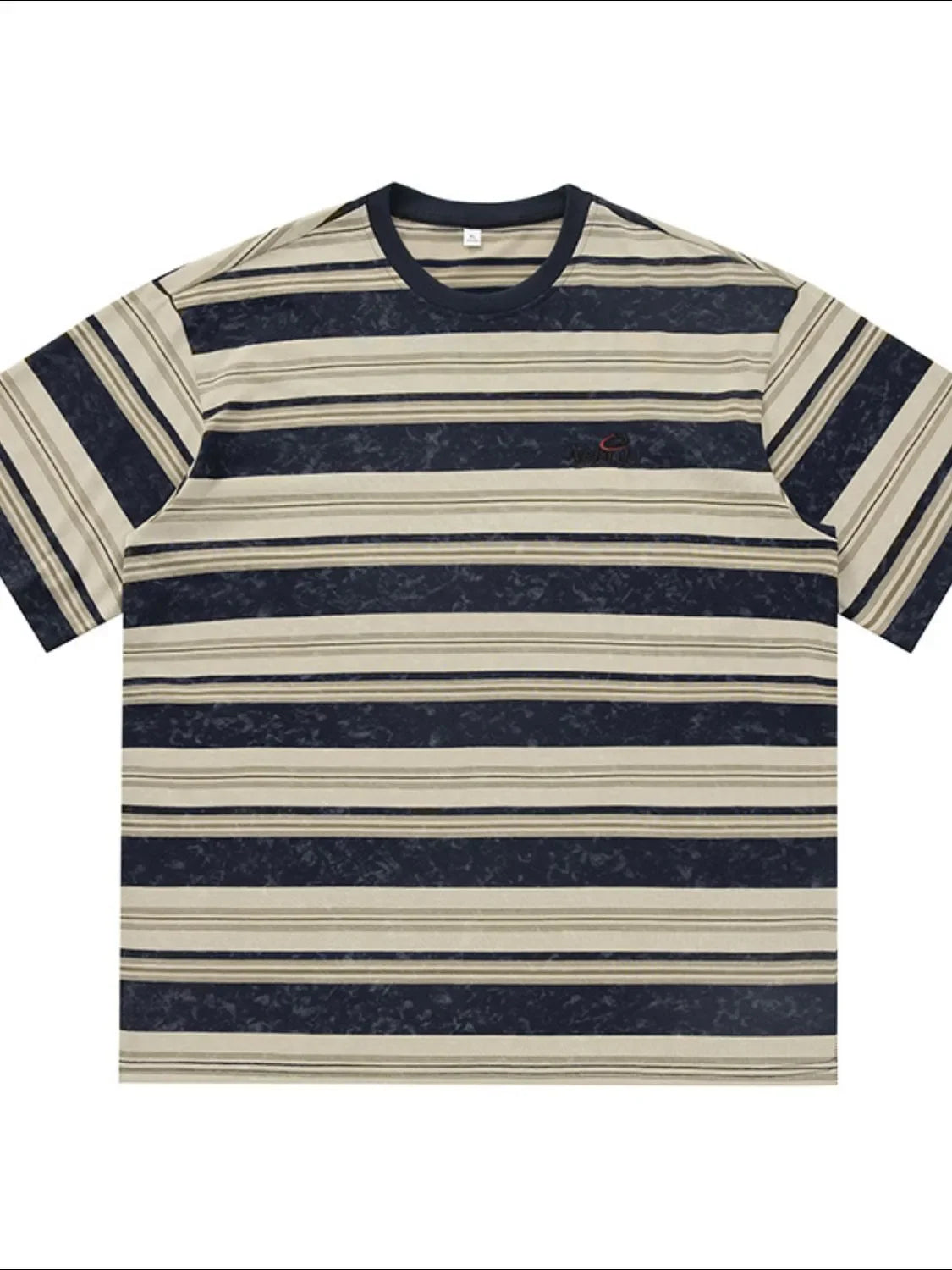 Men's Striped Round Neck Half Sleeve T-Shirt - tif-shop24.de