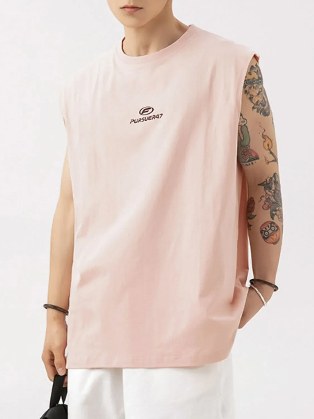 Men's Plus Size Round Neck Tank - tif-shop24.de