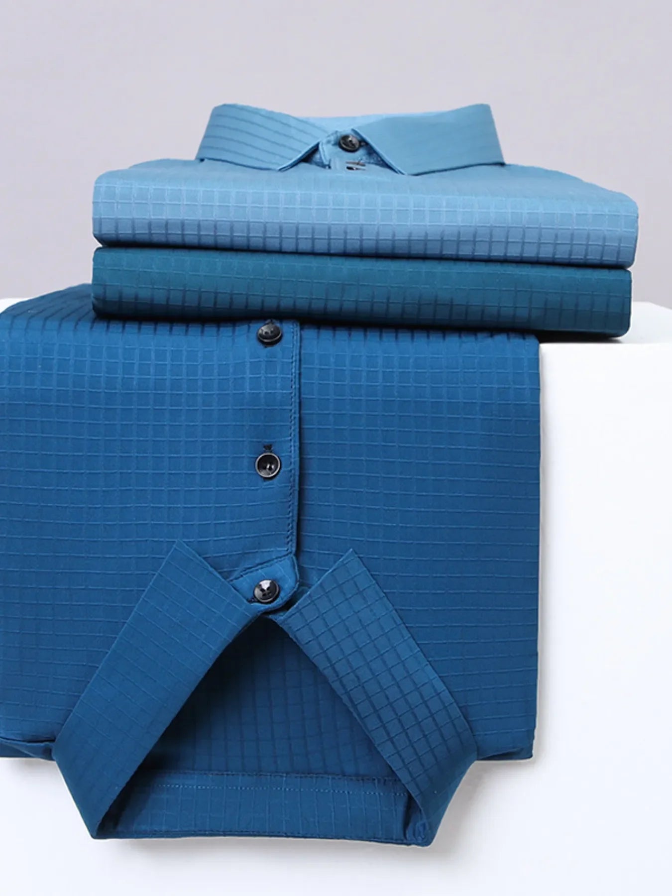 Men's Plus Size Textured Short Sleeve Polo - tif-shop24.de