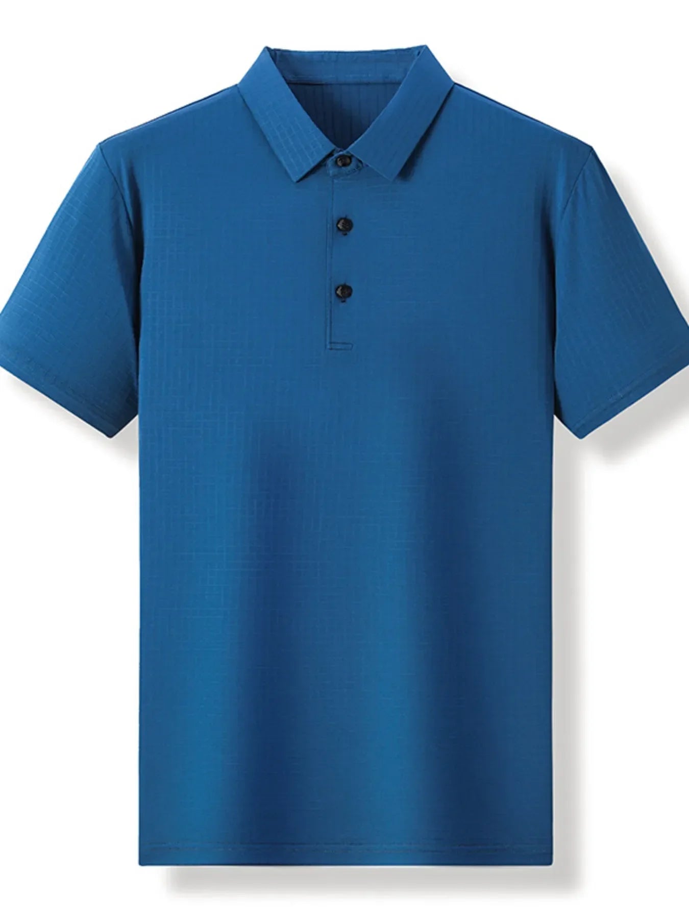 Men's Plus Size Textured Short Sleeve Polo - tif-shop24.de