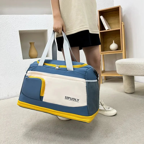 Color Block Oxford Cloth Travel Bag - tif-shop24.de
