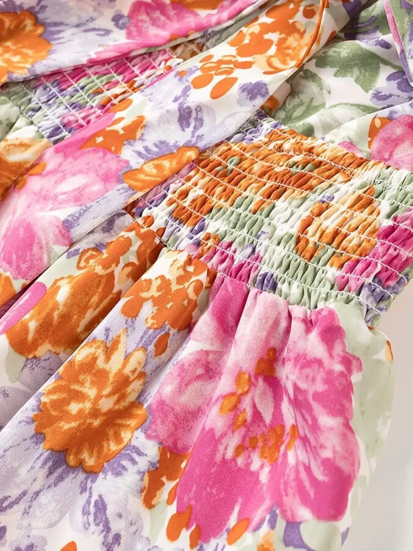 Floral Print Tie-Front Cami Dress with Lace Trim - tif-shop24.de