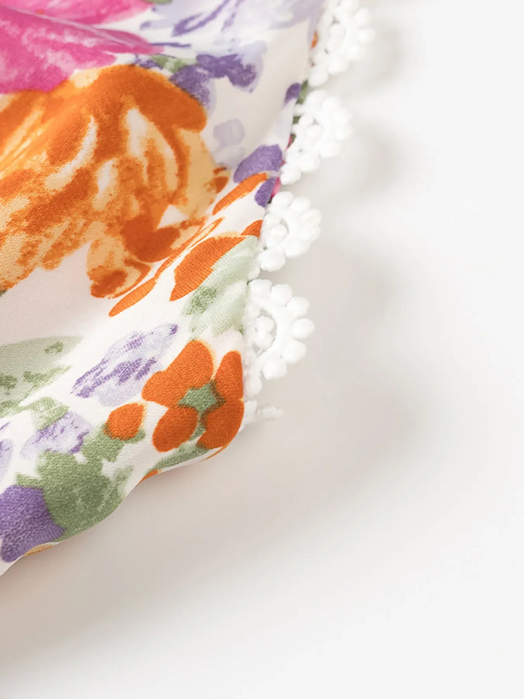 Floral Print Tie-Front Cami Dress with Lace Trim - tif-shop24.de