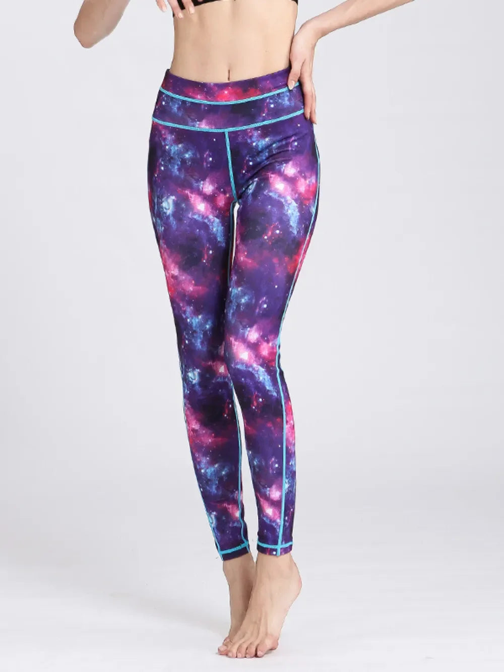 Printed Active High Waist Leggings - tif-shop24.de