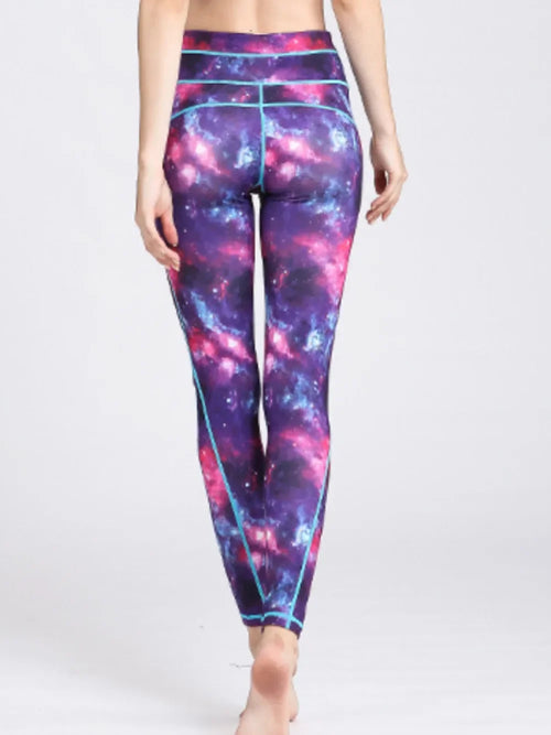 Printed Active High Waist Leggings - tif-shop24.de