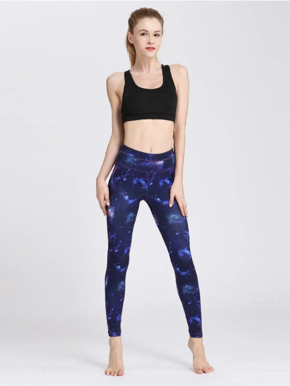 Printed Active High Waist Leggings - tif-shop24.de