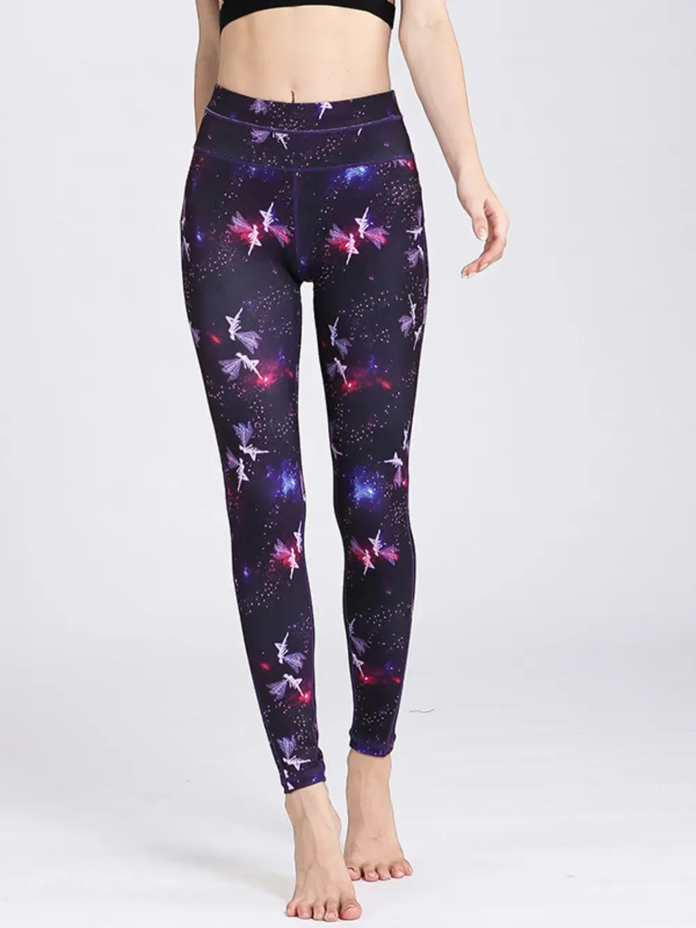 Printed Active High Waist Leggings - tif-shop24.de