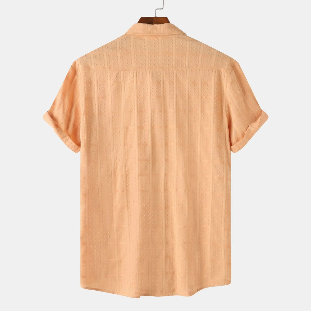 Men's Casual Short Sleeve Button Down Shirt - tif-shop24.de