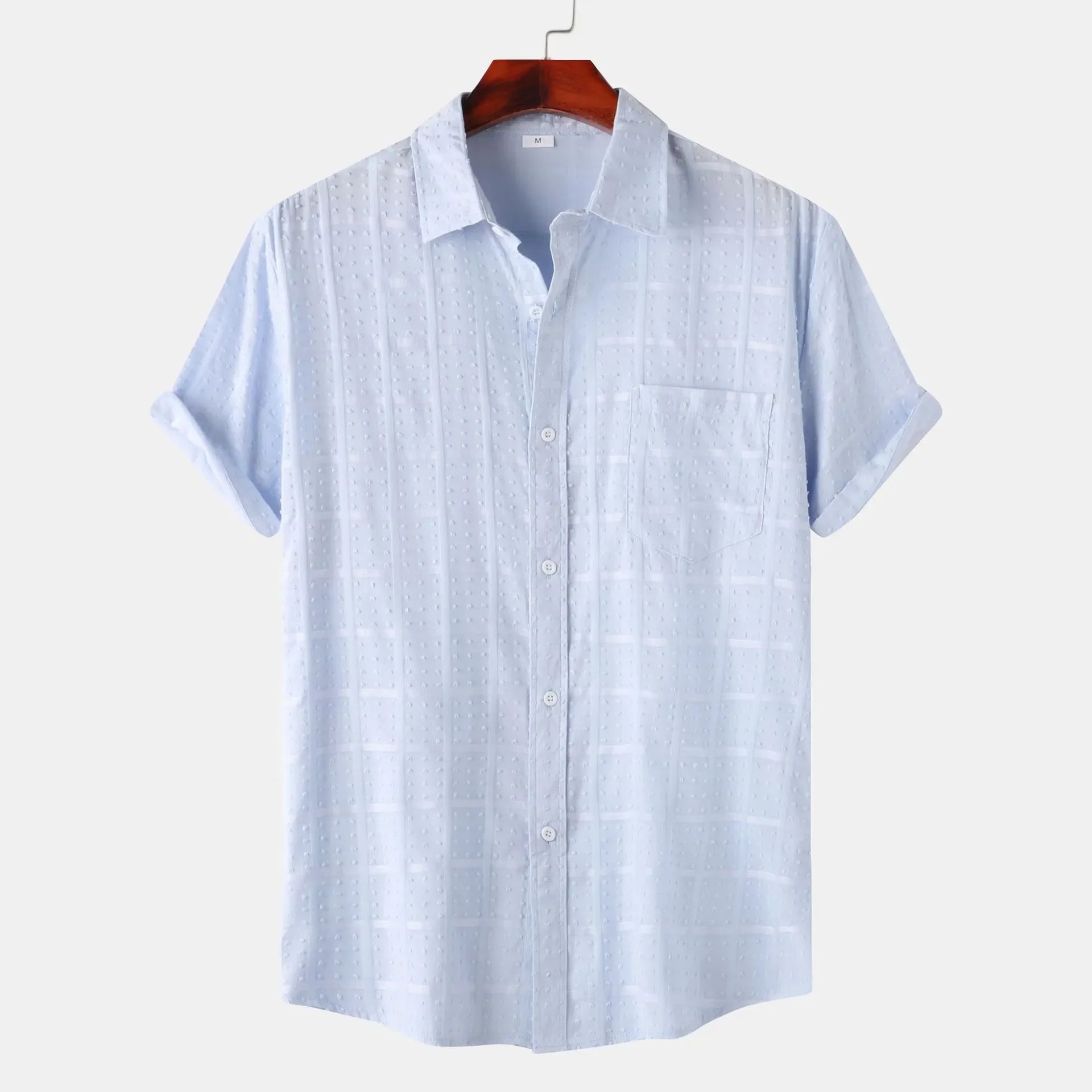 Men's Casual Short Sleeve Button Down Shirt - tif-shop24.de