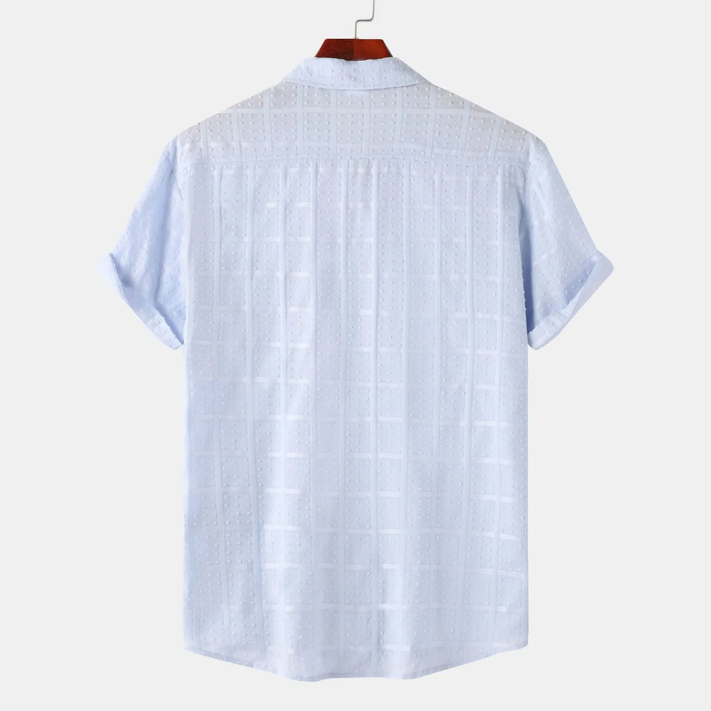 Men's Casual Short Sleeve Button Down Shirt - tif-shop24.de