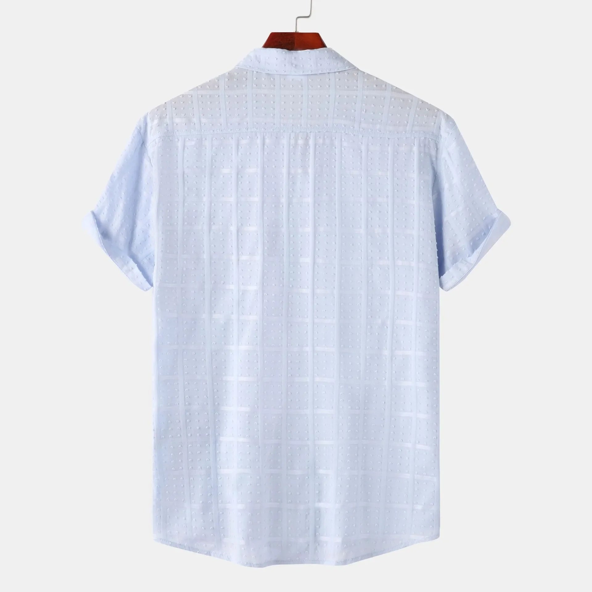 Men's Casual Short Sleeve Button Down Shirt - tif-shop24.de