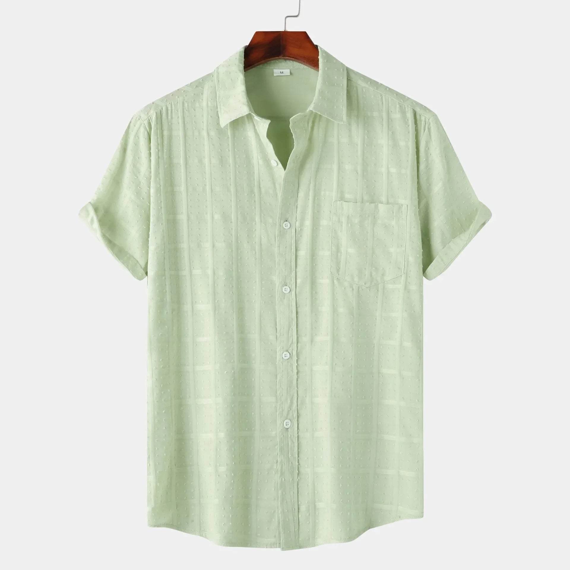Men's Casual Short Sleeve Button Down Shirt - tif-shop24.de
