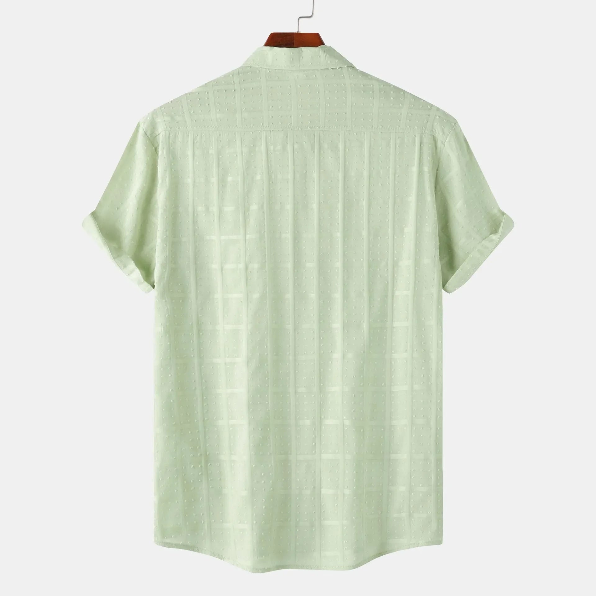 Men's Casual Short Sleeve Button Down Shirt - tif-shop24.de