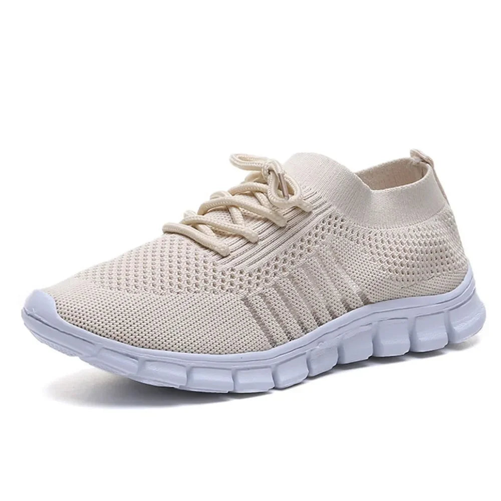 Breathable Mesh Round Toe Lace Up Athletic - tif-shop24.de