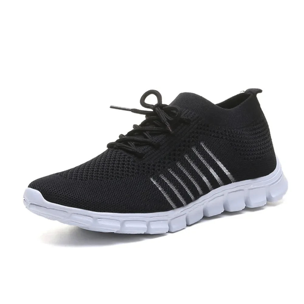 Breathable Mesh Round Toe Lace Up Athletic - tif-shop24.de