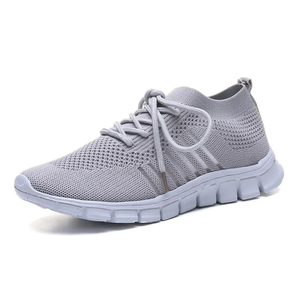 Breathable Mesh Round Toe Lace Up Athletic - tif-shop24.de