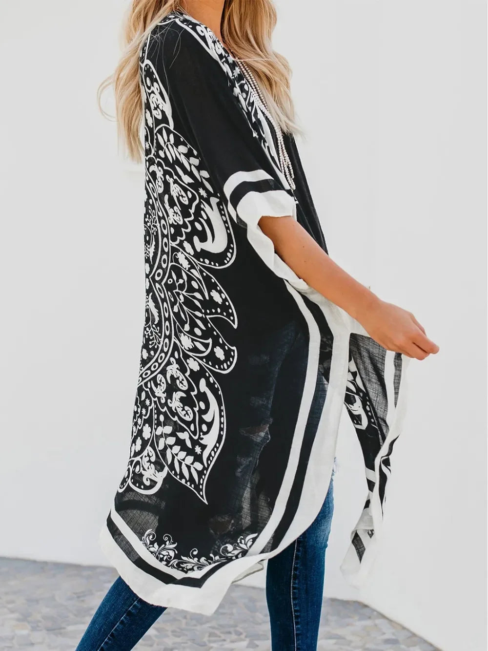 Printed Open Front Cover-Up - tif-shop24.de