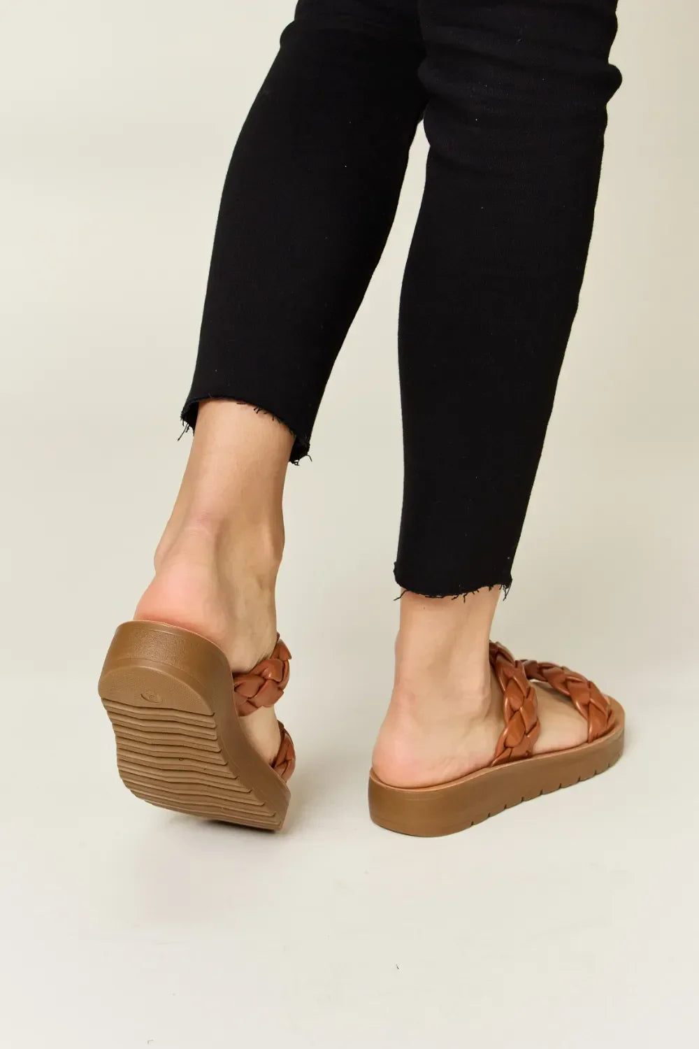 WILD DIVA Platform Sandals - Woven Dual Band Sommer - tif-shop24.de