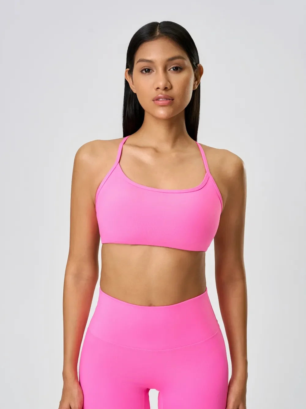 Millennia Crisscross Back Scoop Neck Active Cami with Detachable Chest Pads - tif-shop24.de