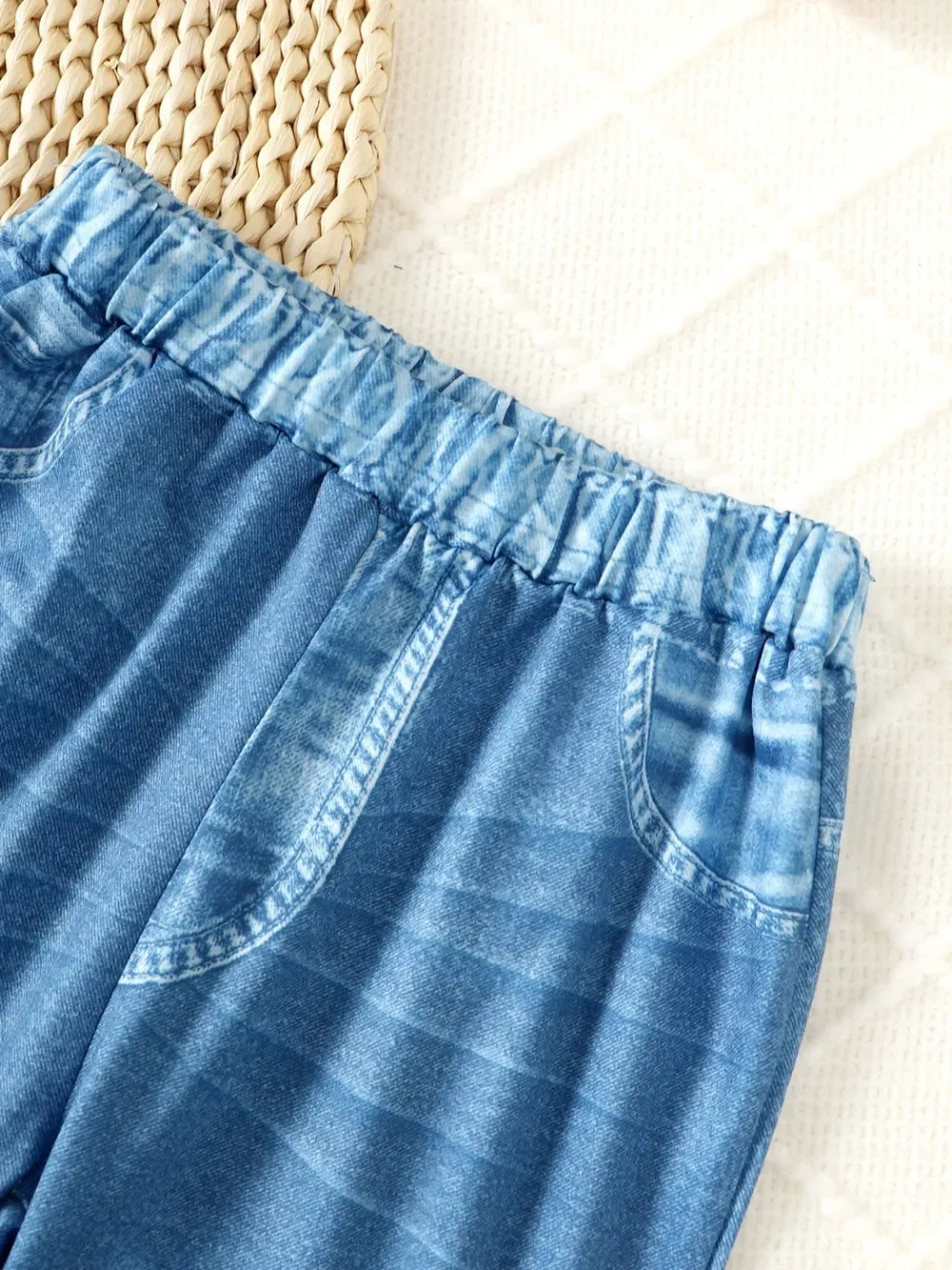 Children's Butterfly Print Top and Flare Pants Set - tif-shop24.de