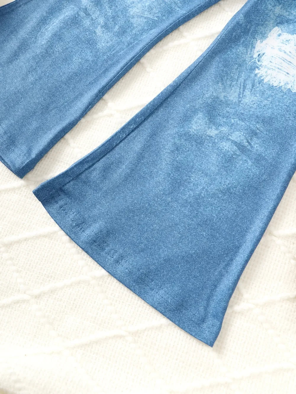 Children's Butterfly Print Top and Flare Pants Set - tif-shop24.de