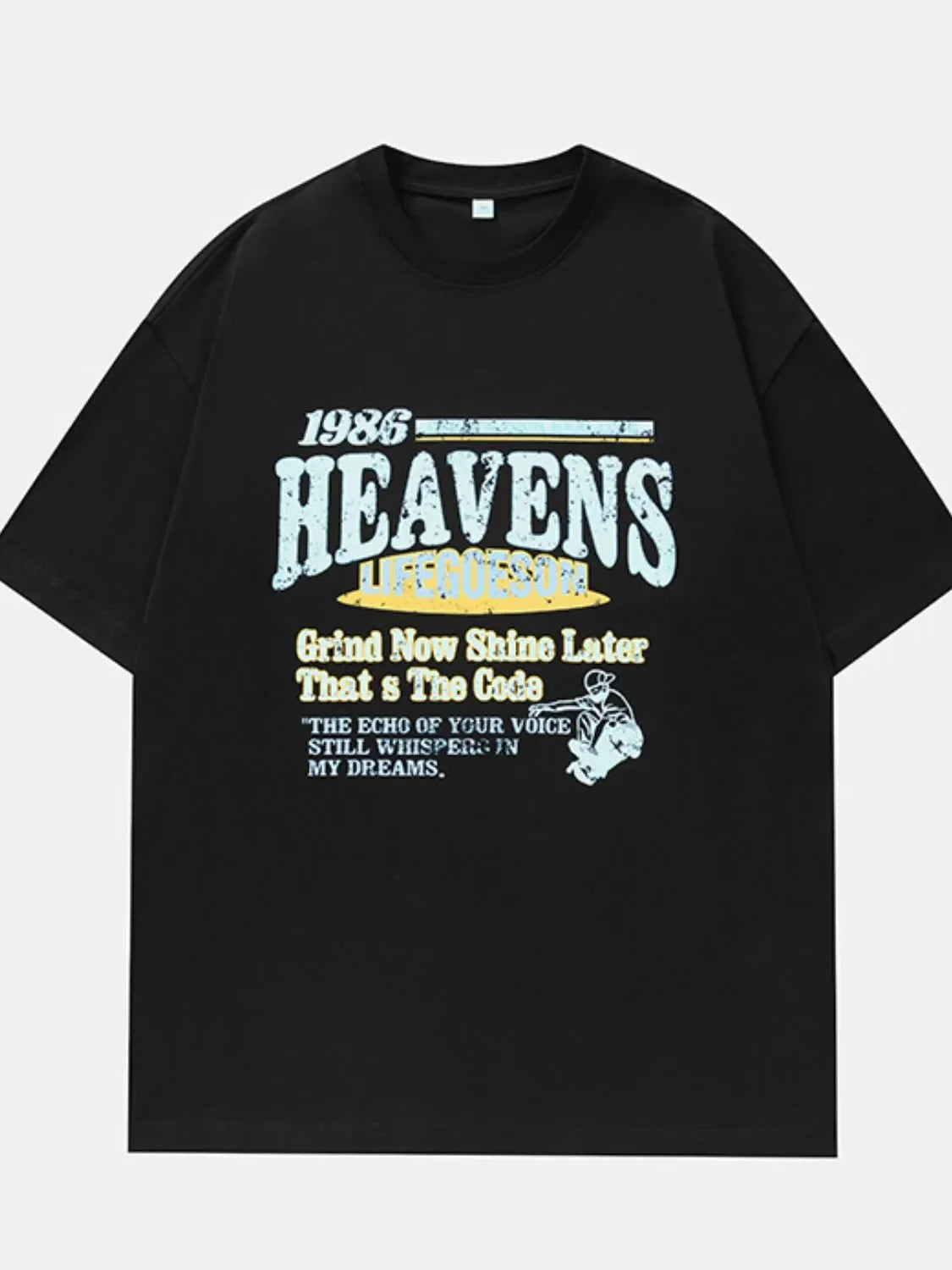 Men's Plus Size Graphic Round Neck Half Sleeve T-Shirt - tif-shop24.de