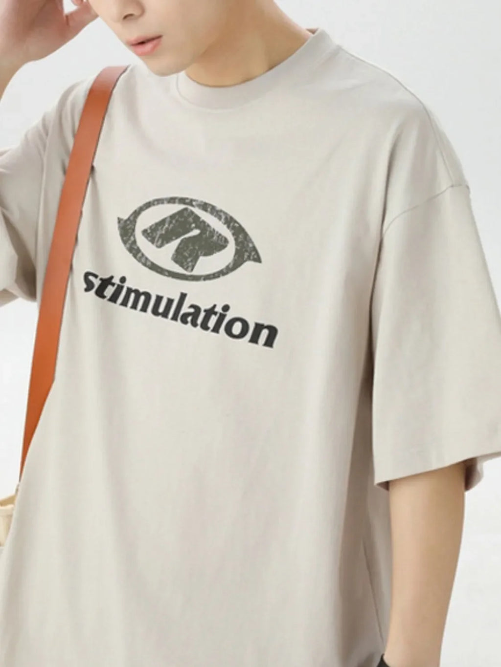 Men's Plus Size Graphic Round Neck Half Sleeve T-Shirt - tif-shop24.de