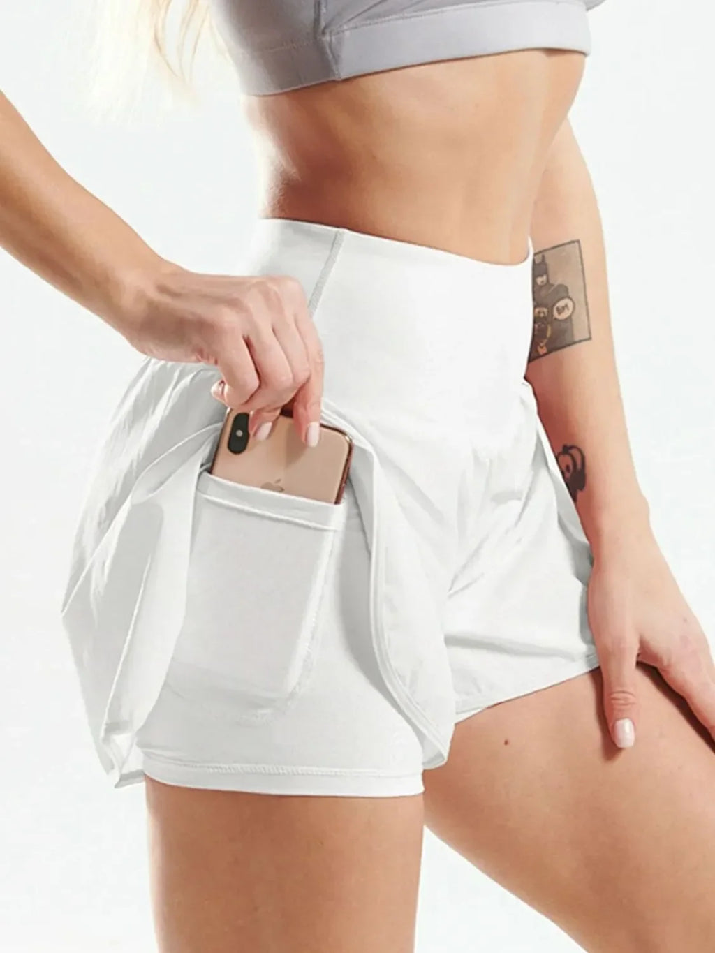 Pocketed High Waist Active Shorts - tif-shop24.de